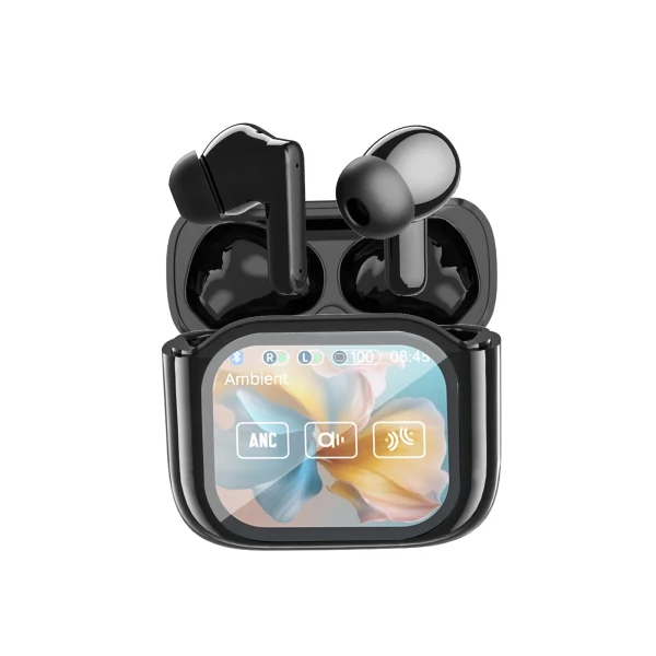 Smart Touch Screen In-Ear Headphones | HiFi Deep Bass, ANC Noise Cancelling, Gaming Mode, New Generation TWS Earphones