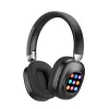 Magnetic Bluetooth Headphones Smart Touch Screen Multifunction Display On-Ear Headphones