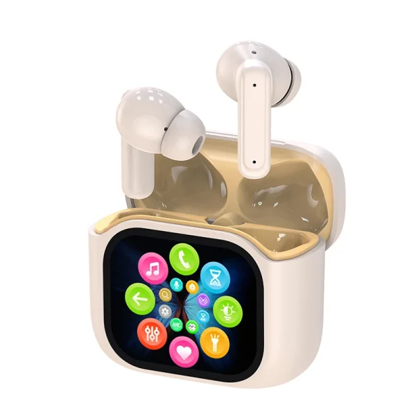 BT 5.4 Wireless In-ear Earbuds Touch Screen Control Noise Cancelling Headphones